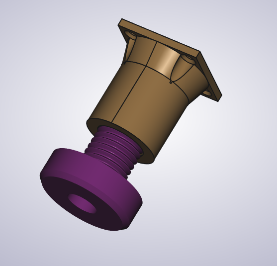 Adjustable furniture leg.