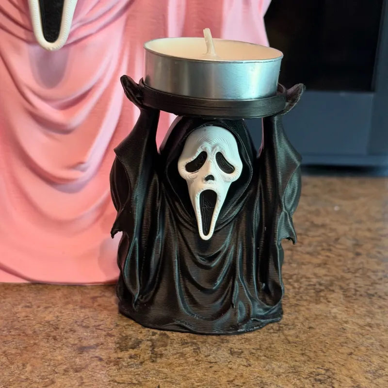 3D Printed Ghostface Candle Holder - Scream Movie Stand by Irakli ...