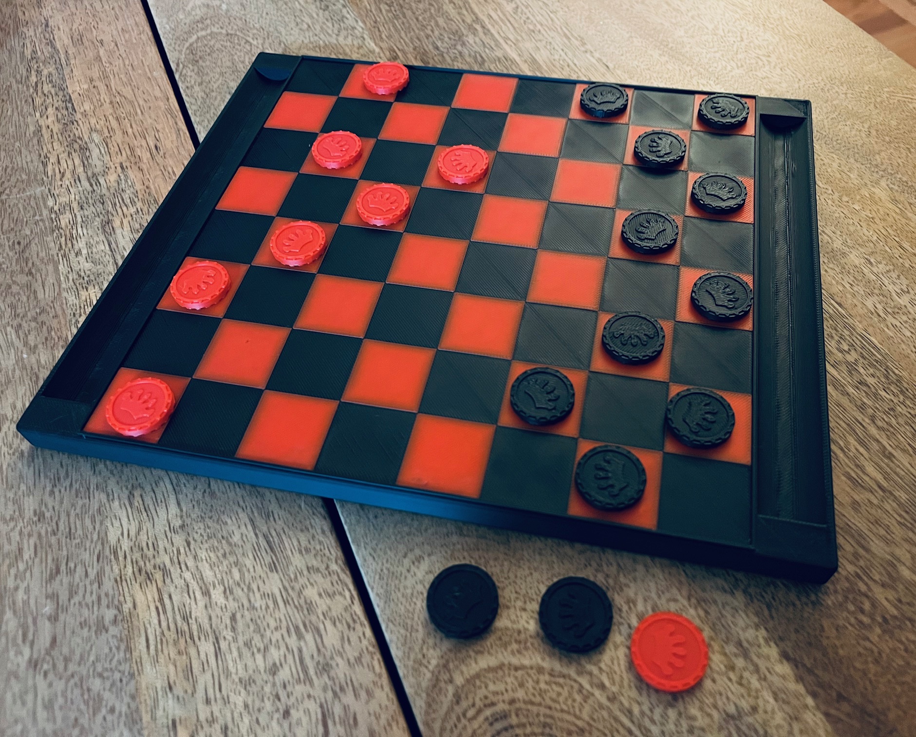 Miniatura 2 do modelo 3D Checkers Set