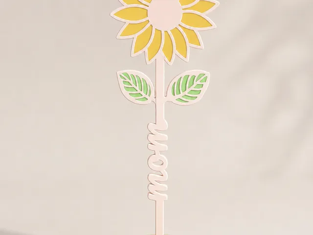 Sunflower with base for Mom