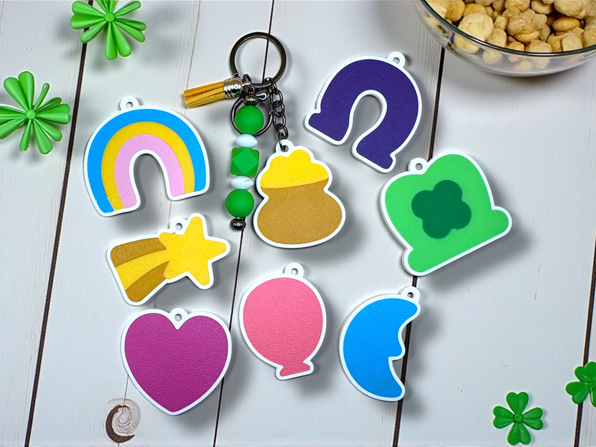 Lucky Charm Keychain Set - Luck - St. Patrick's Day