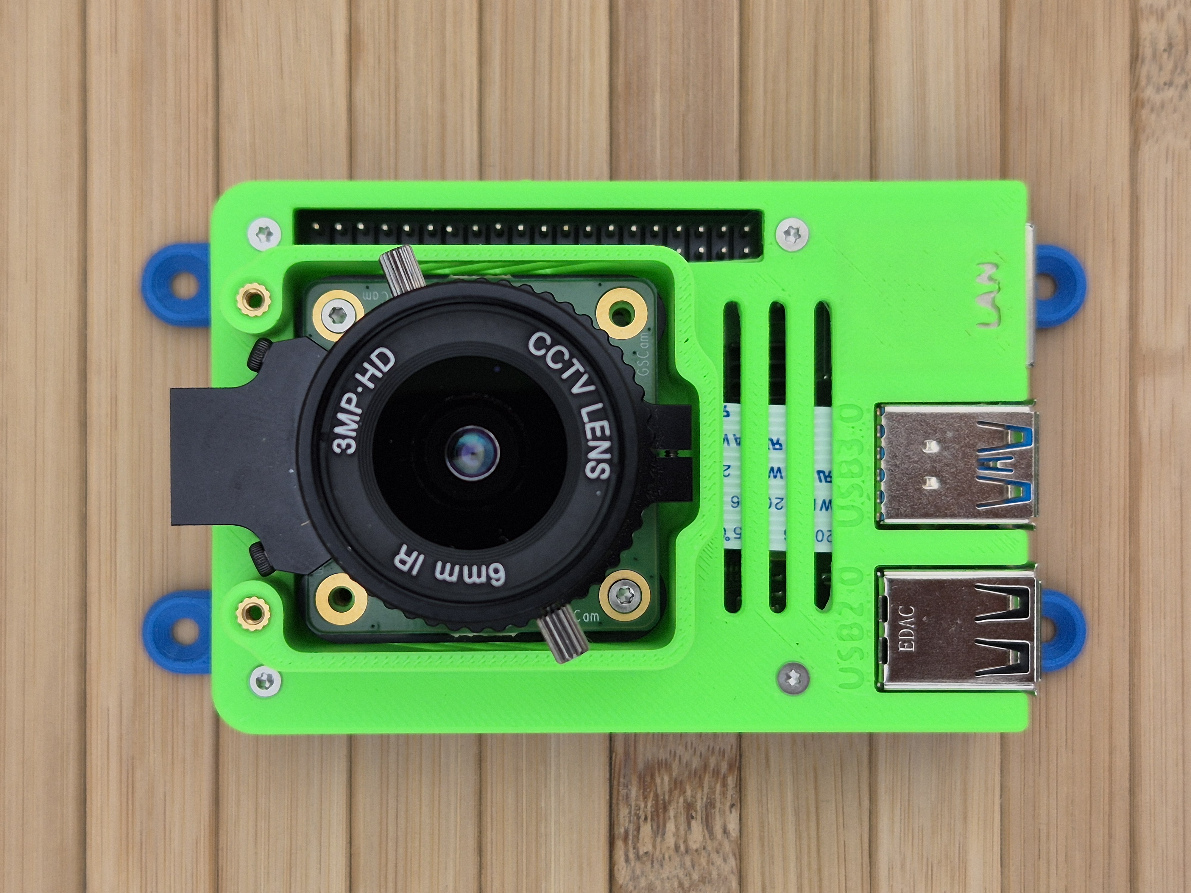 Raspberry Pi4 & Angled mount for Raspberry Pi GS or HD camera — miniatura 2