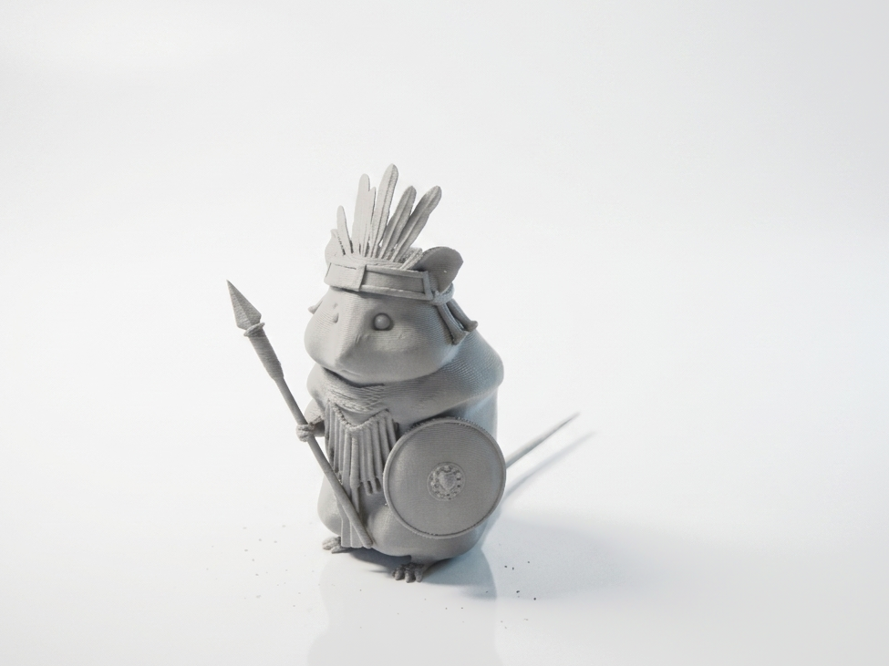 Hamster Warrior Fantasy Figurine 3D Printable