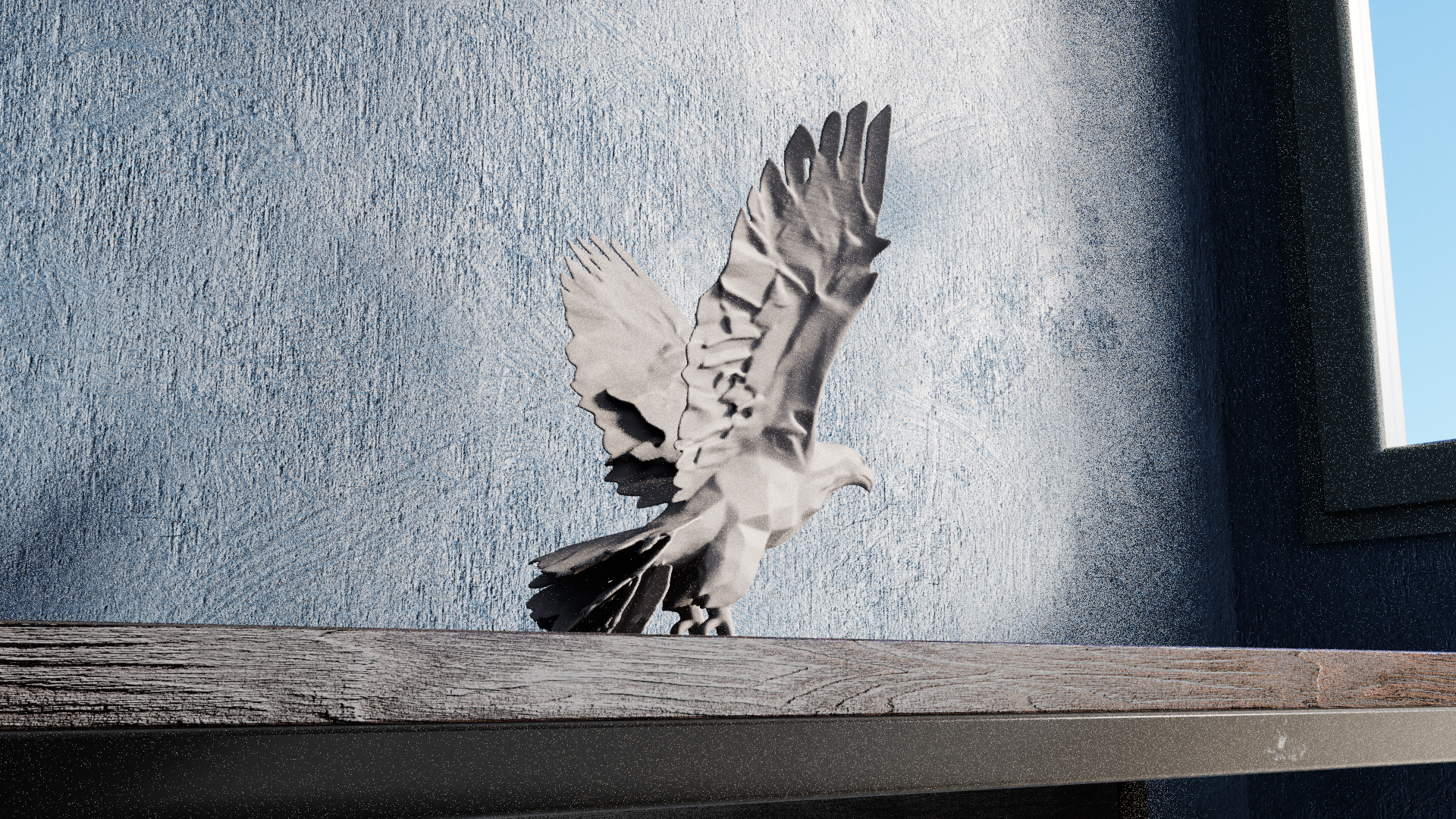 Miniatura 4 do modelo 3D Low Poly Eagle