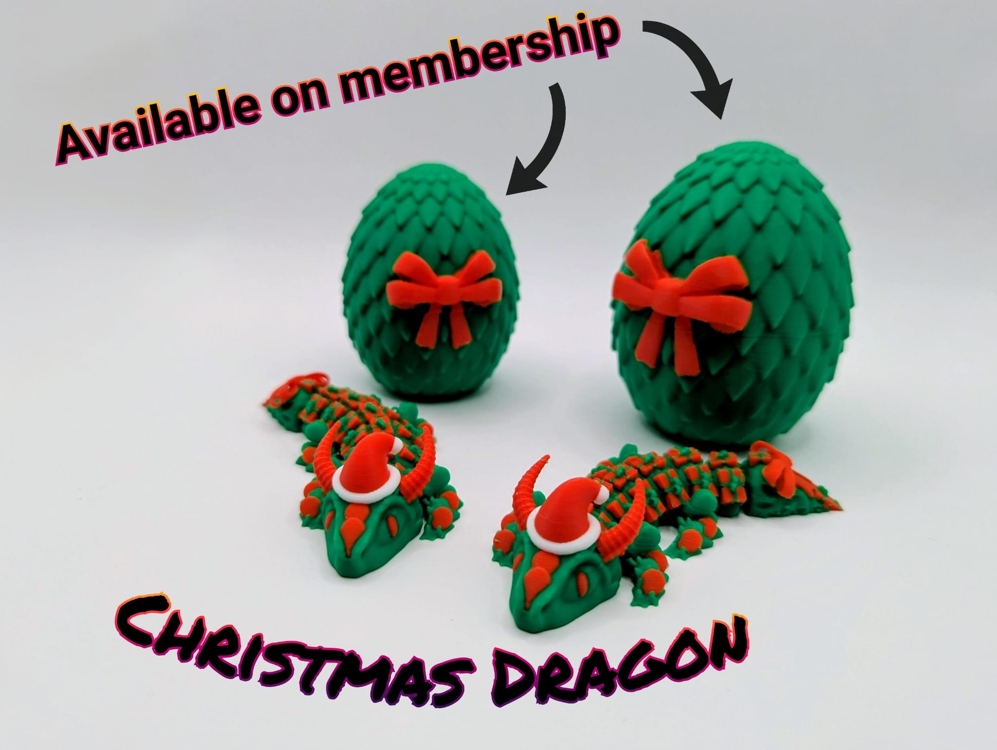 Flexible Christmas Baby Dragon