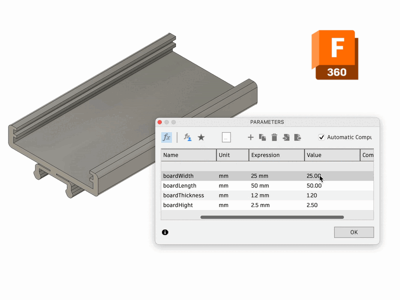 Custom Clickboard - Parametric