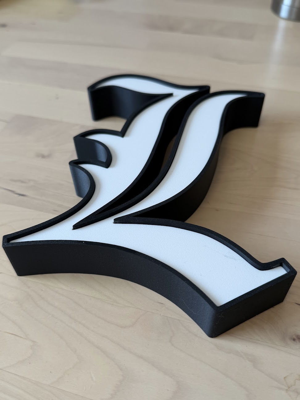 Death Note 'L' Logo (for single color printers)