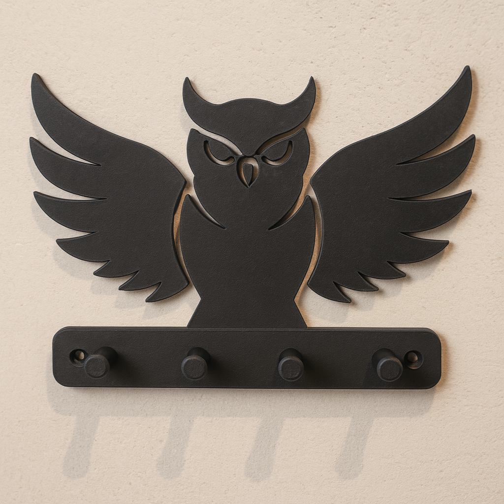 Owl Key Holder – Wall Mounted 3D Printed Key Rack