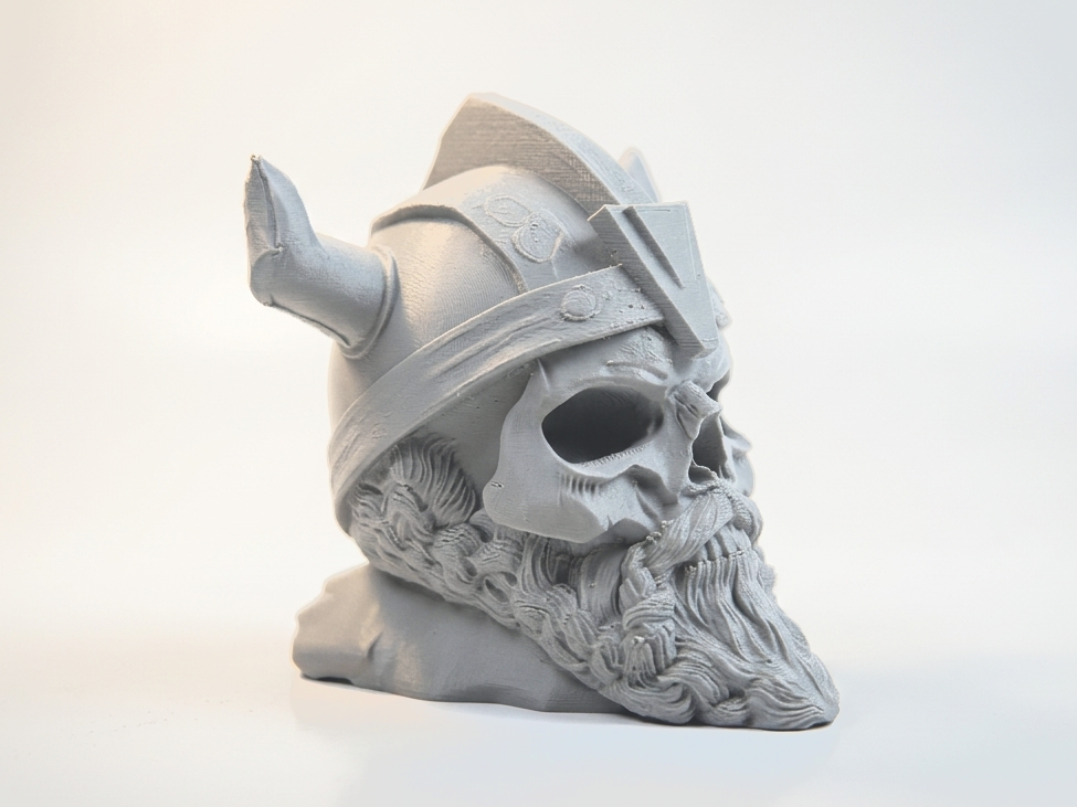 Viking Skull Warrior Sculpture 3D Printable