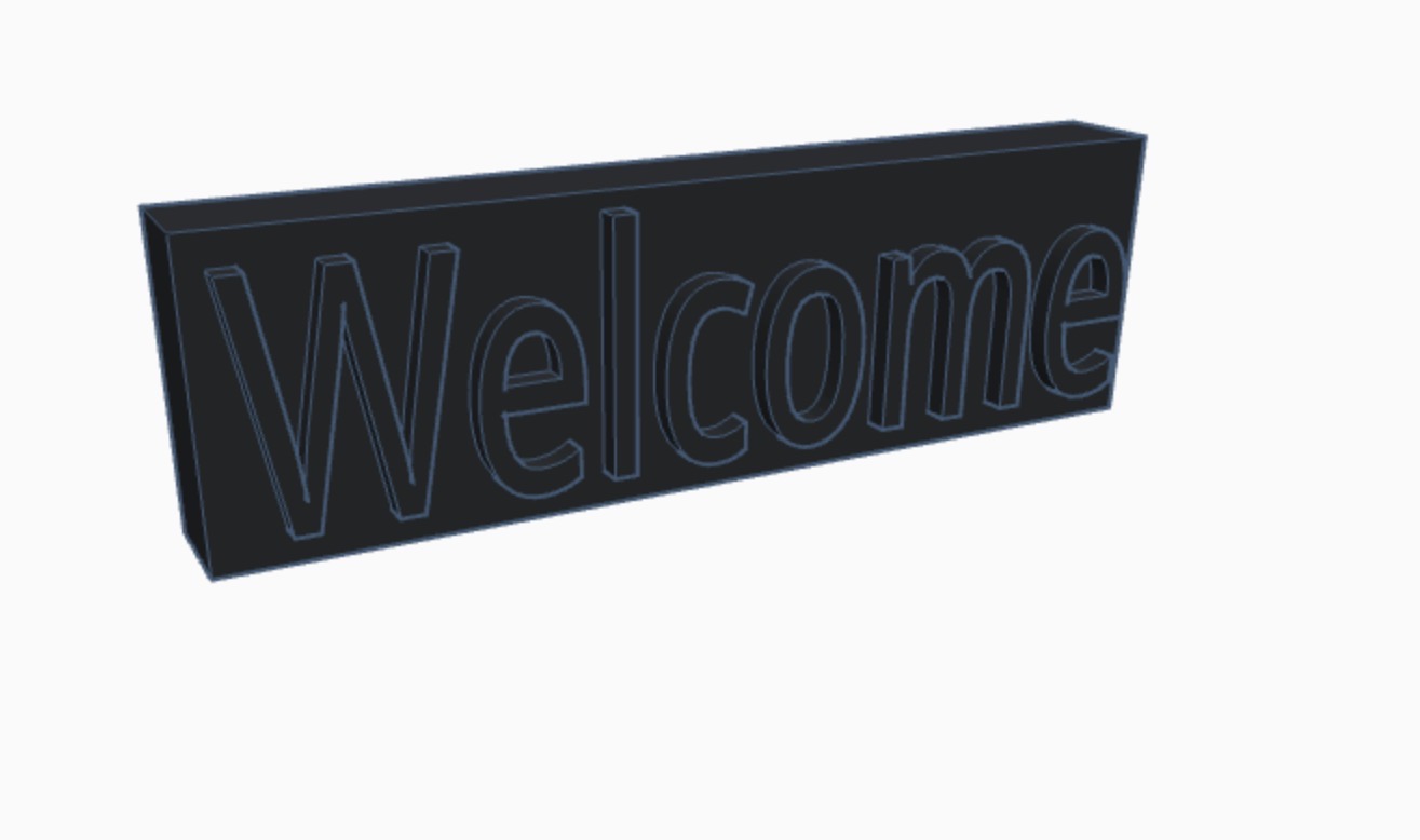 Welcome sign