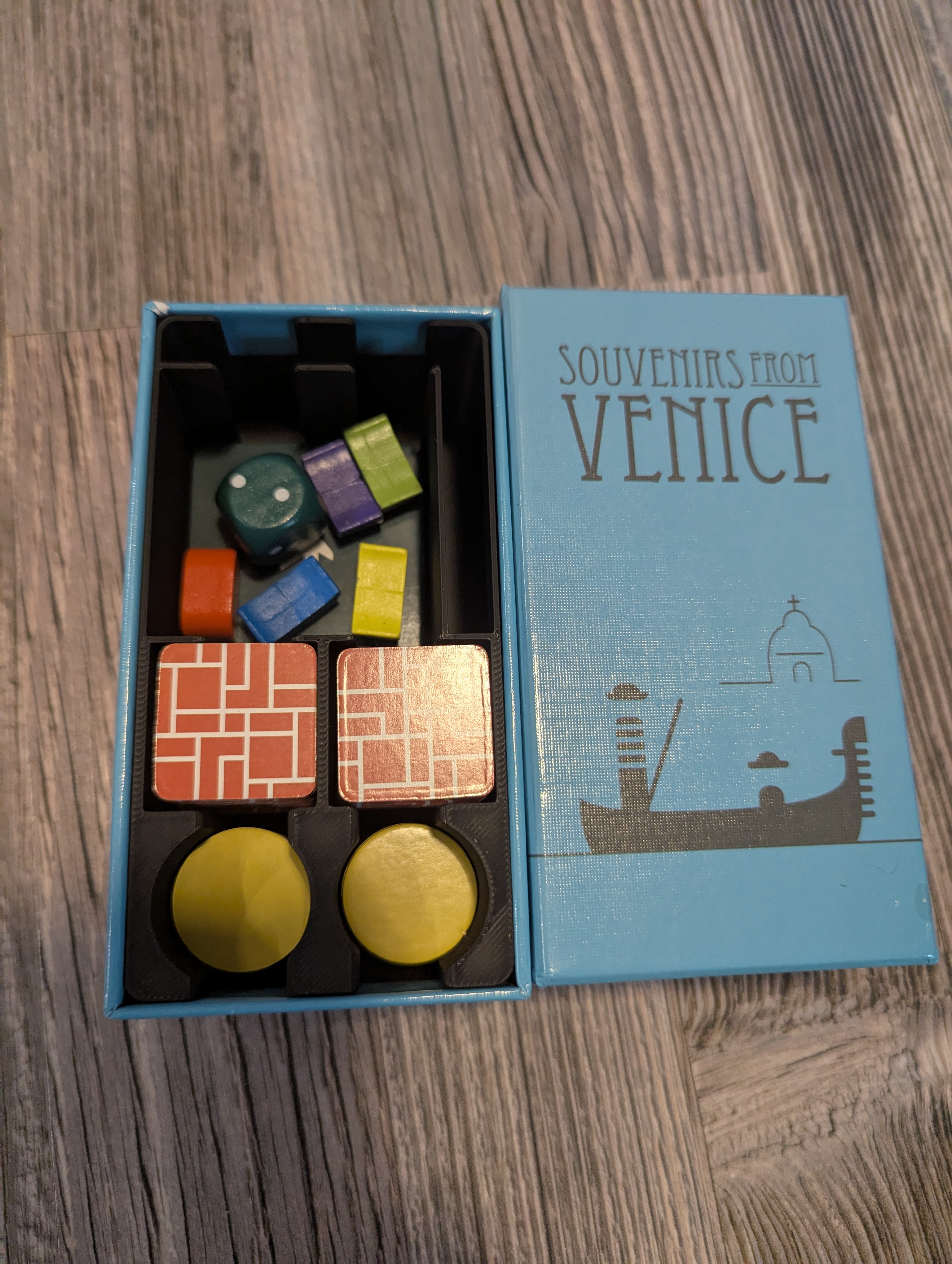 "Souvenirs from Venice" board game insert