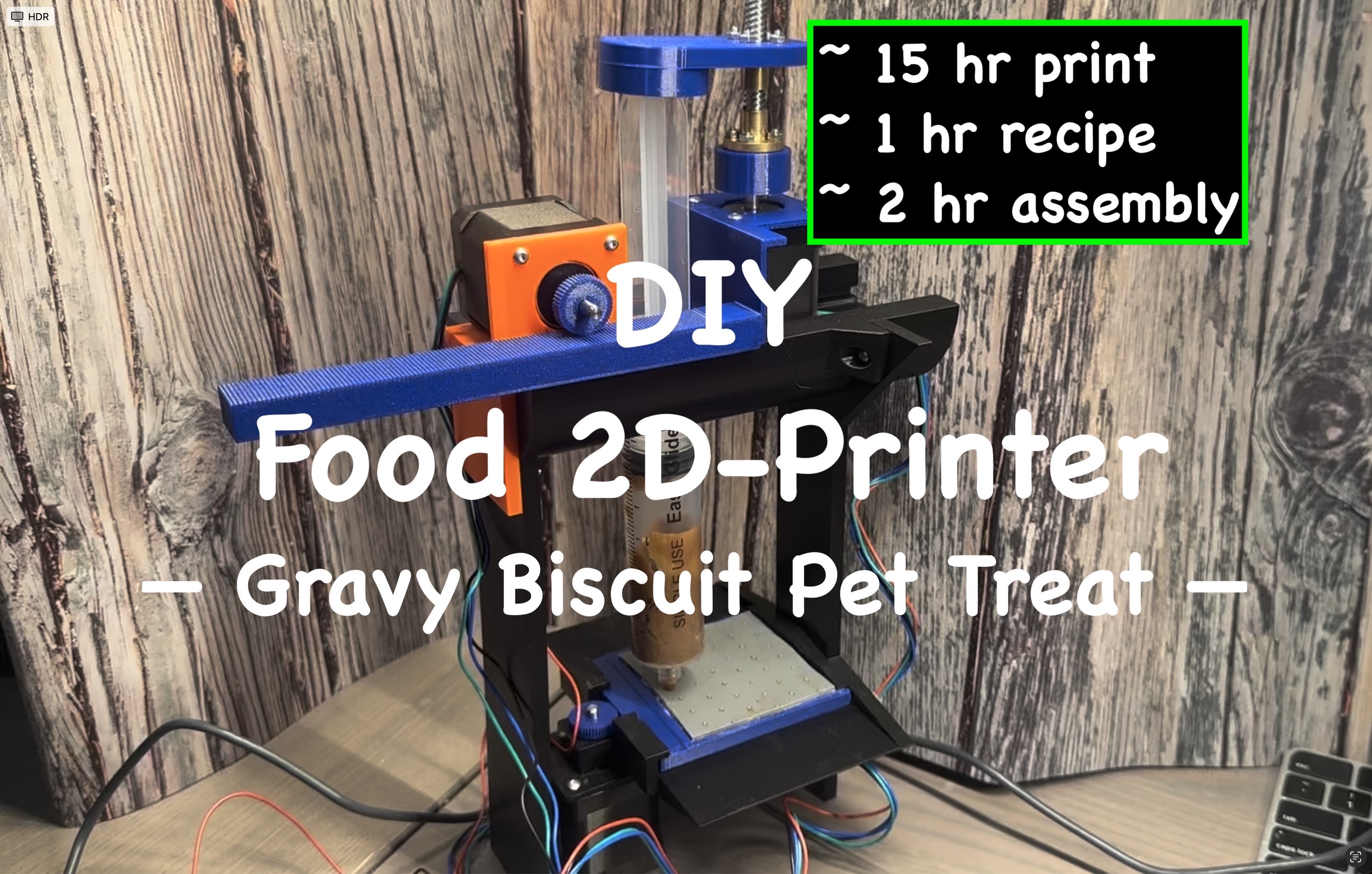 Food 2D-Printer:  Gravy Biscuit Pet Treat