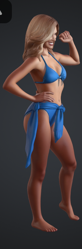 Frau im bikini