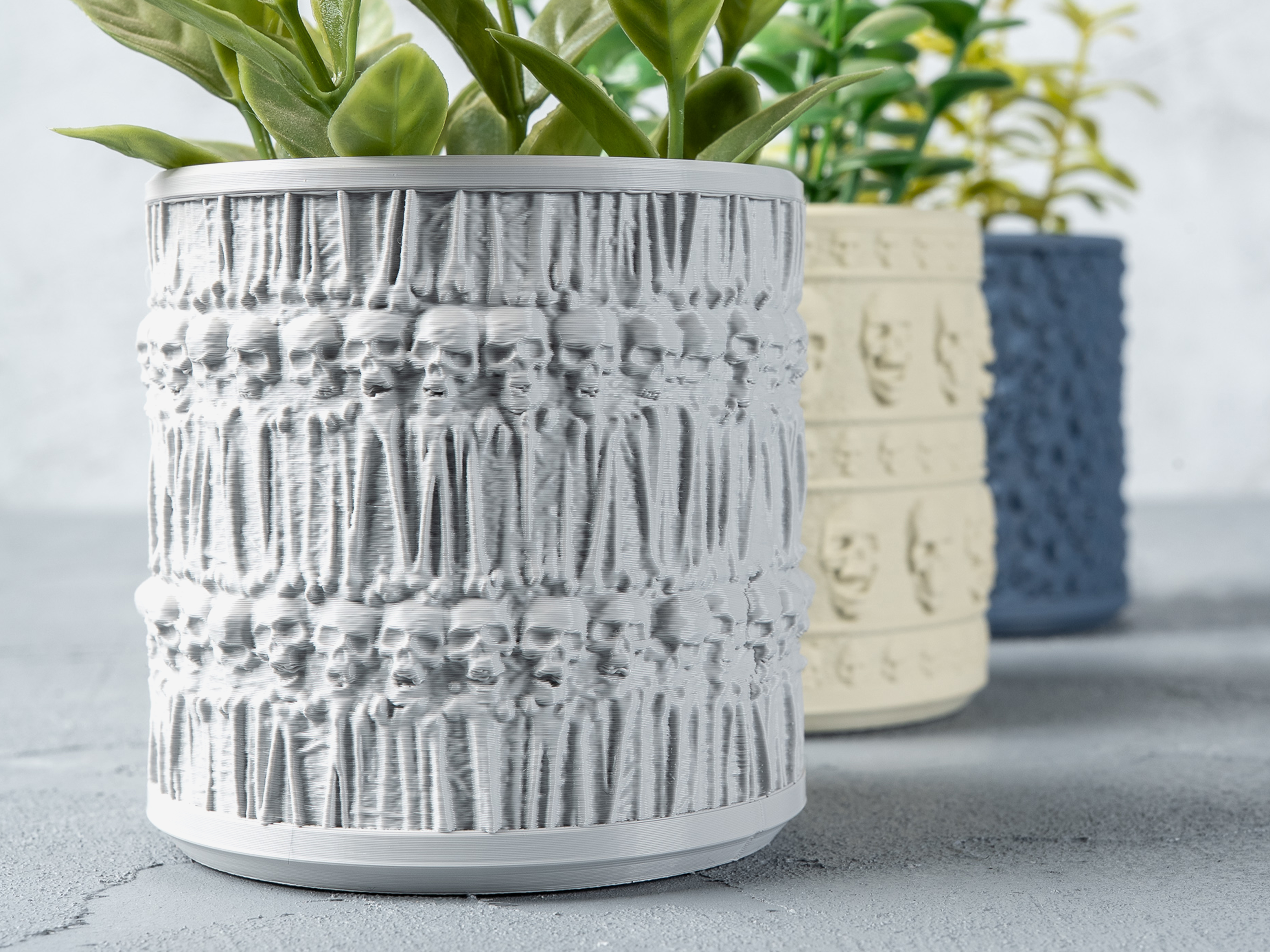 Miniatura 3 do modelo 3D Skull Planters
