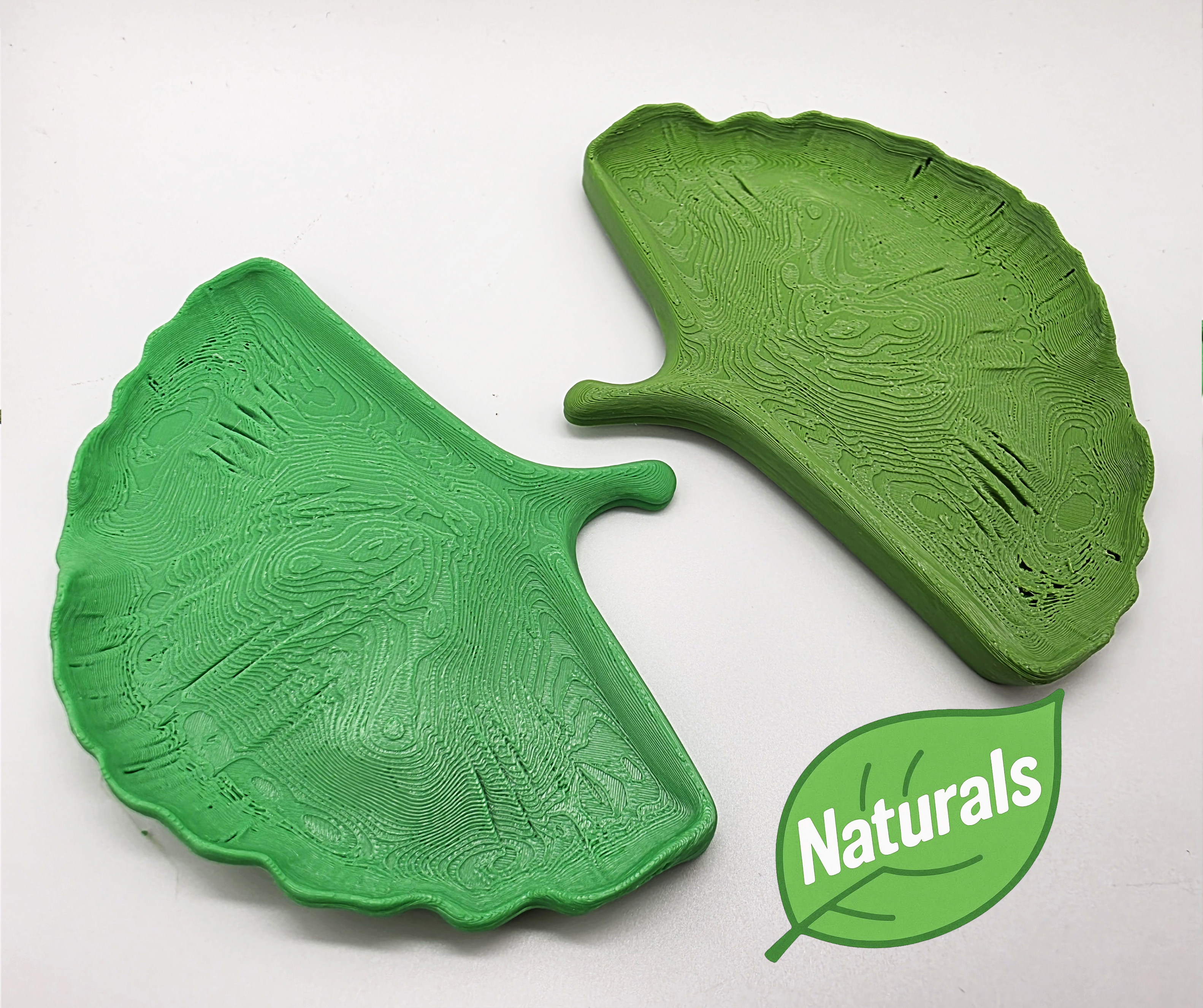 Ginkgo Leaf Tray - Naturals Collection (Flat Bottom)