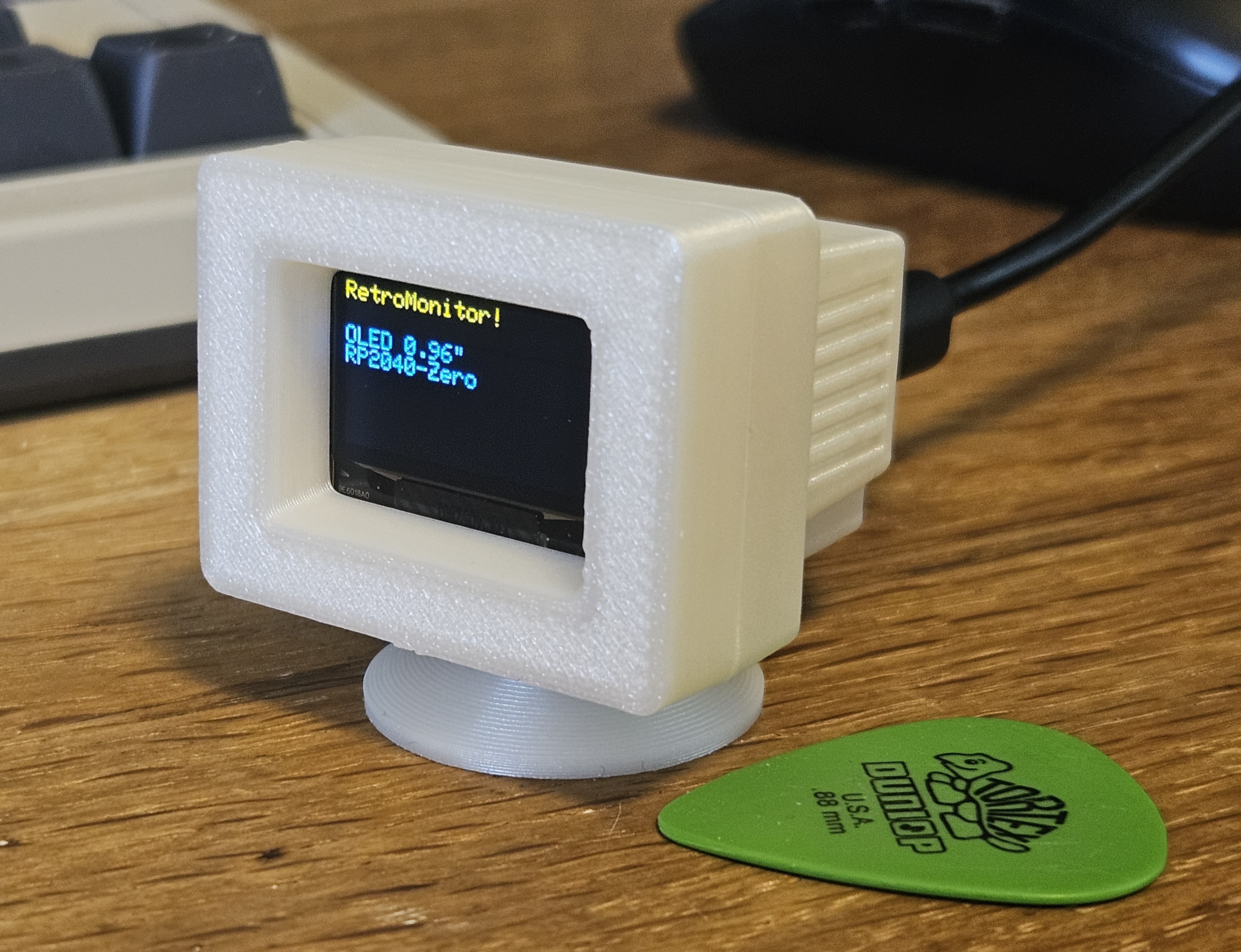 RetroMonitor for 0.96" OLED and ESP32-S3-Zero or RP2040-Zero
