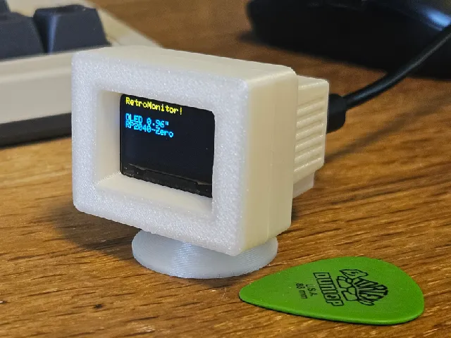 RetroMonitor for 0.96" OLED and ESP32-S3-Zero or RP2040-Zero