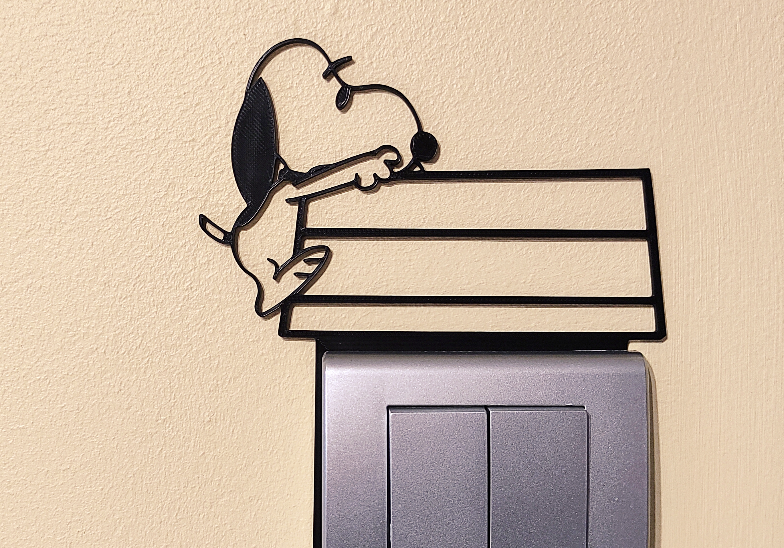 Snoopy Light Switch / Outlet Decoration – 3D Printable Model 12