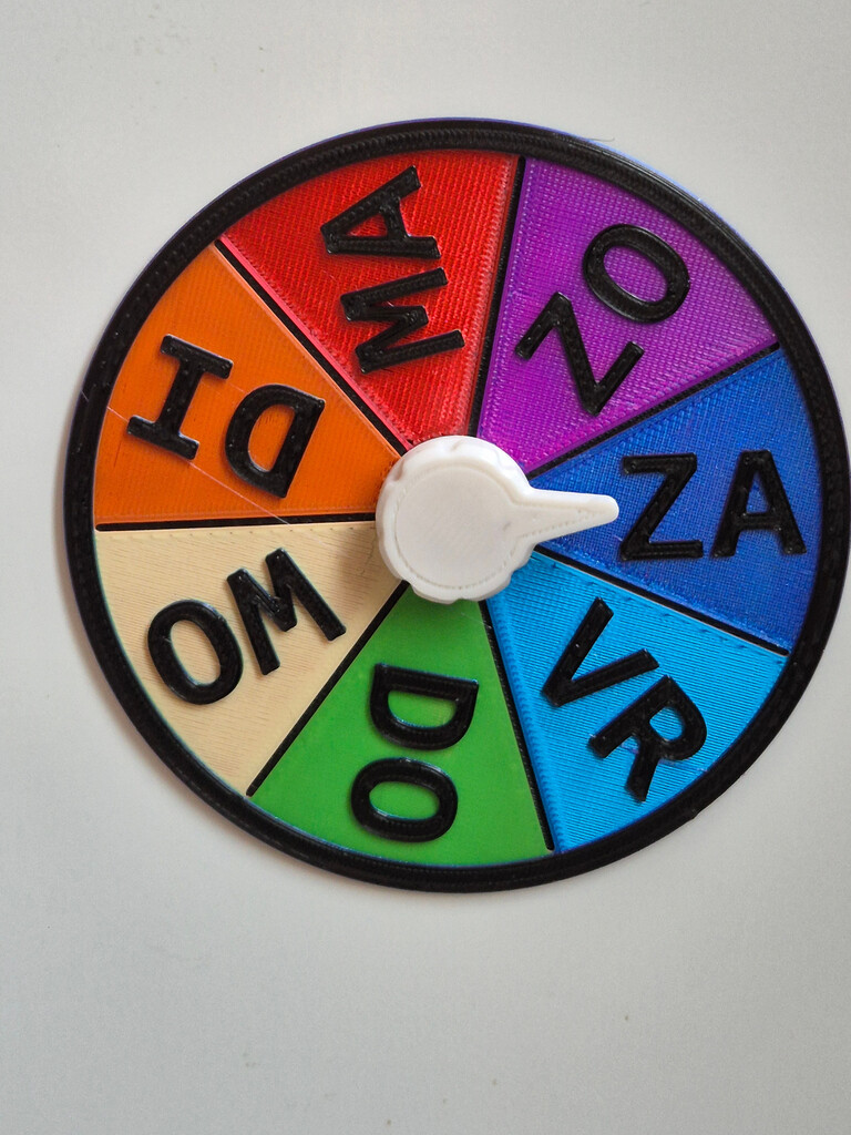 Week Wheel: to indicate if the cat is feeded or not today (Remix of the Original)