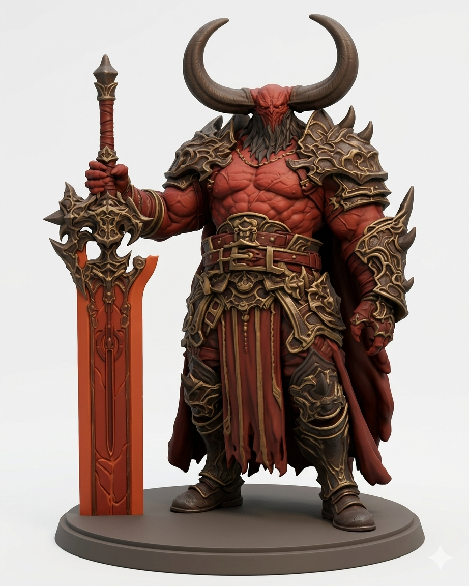 Shal'Duram the Chained Herald – DnD Homebrew Boss Miniature (CR 18)