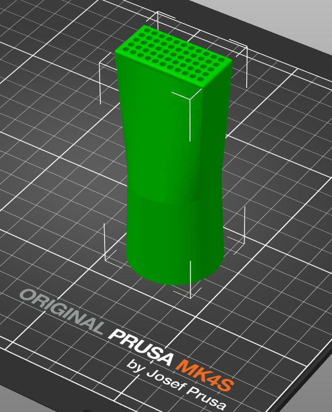 Staubsauger Adapter mit Kleinteilegitter (parametrisch) / Vacuum cleaner adapter with protective grid (parametric)