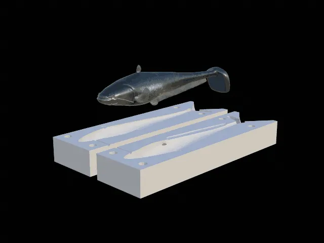 AM bait catfish 13cm hoof form for predator fishing