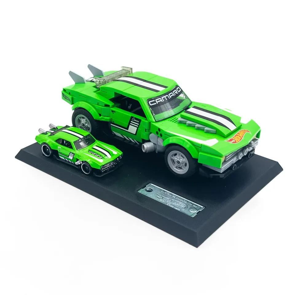 Display Stand for Mattel Brick Shop Hot Wheels Custom ＇68 Camaro