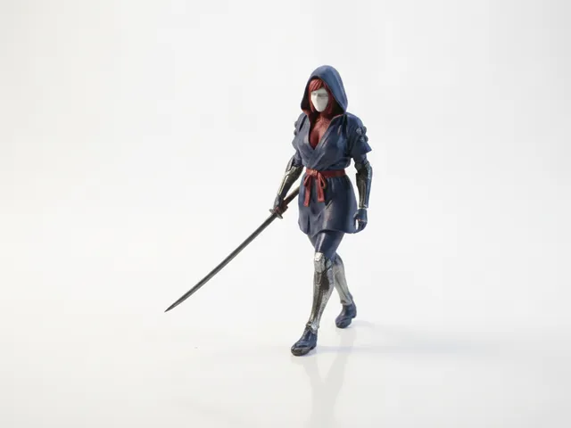 Hooded Warrior Figurine Female Character 3D Printable