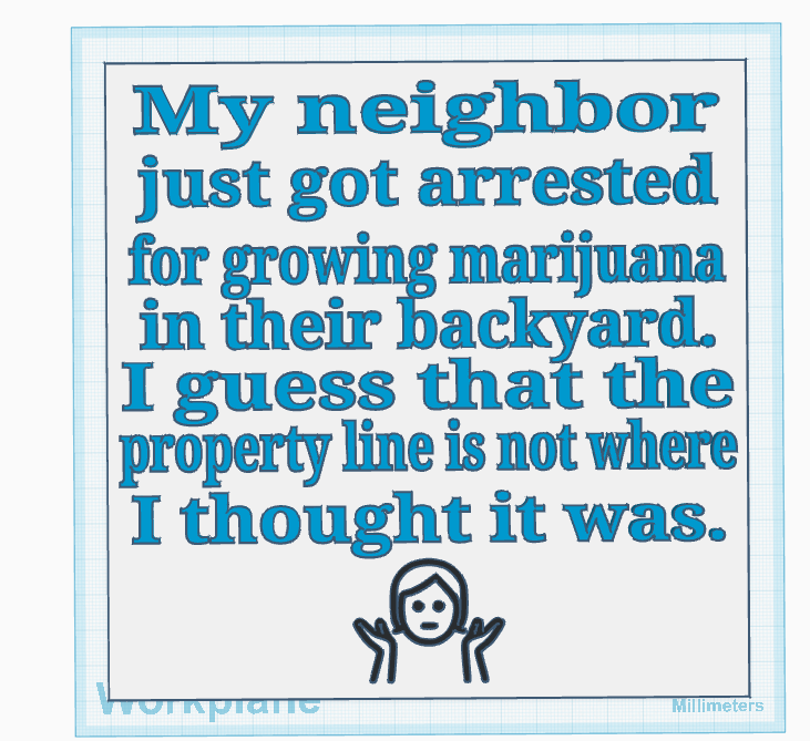Property Line Sign