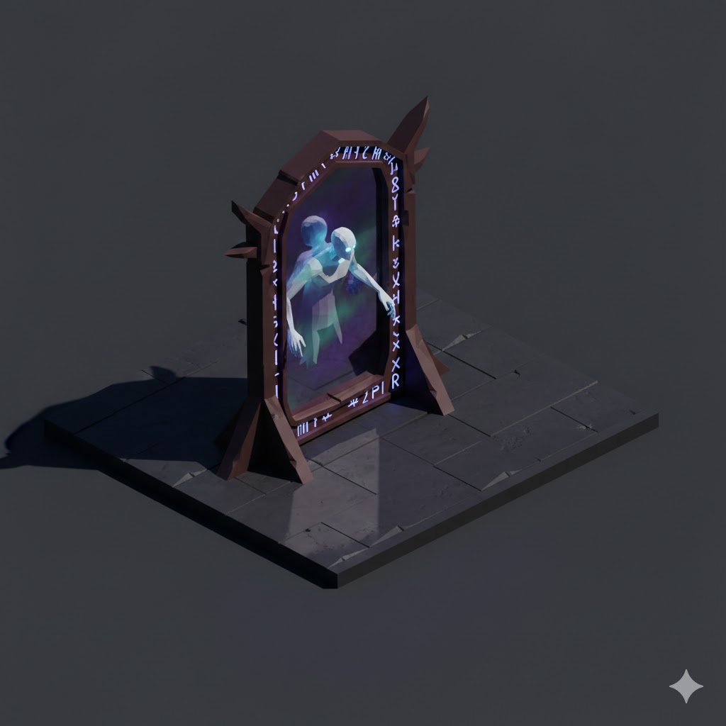 Low Poly Haunted Mirror