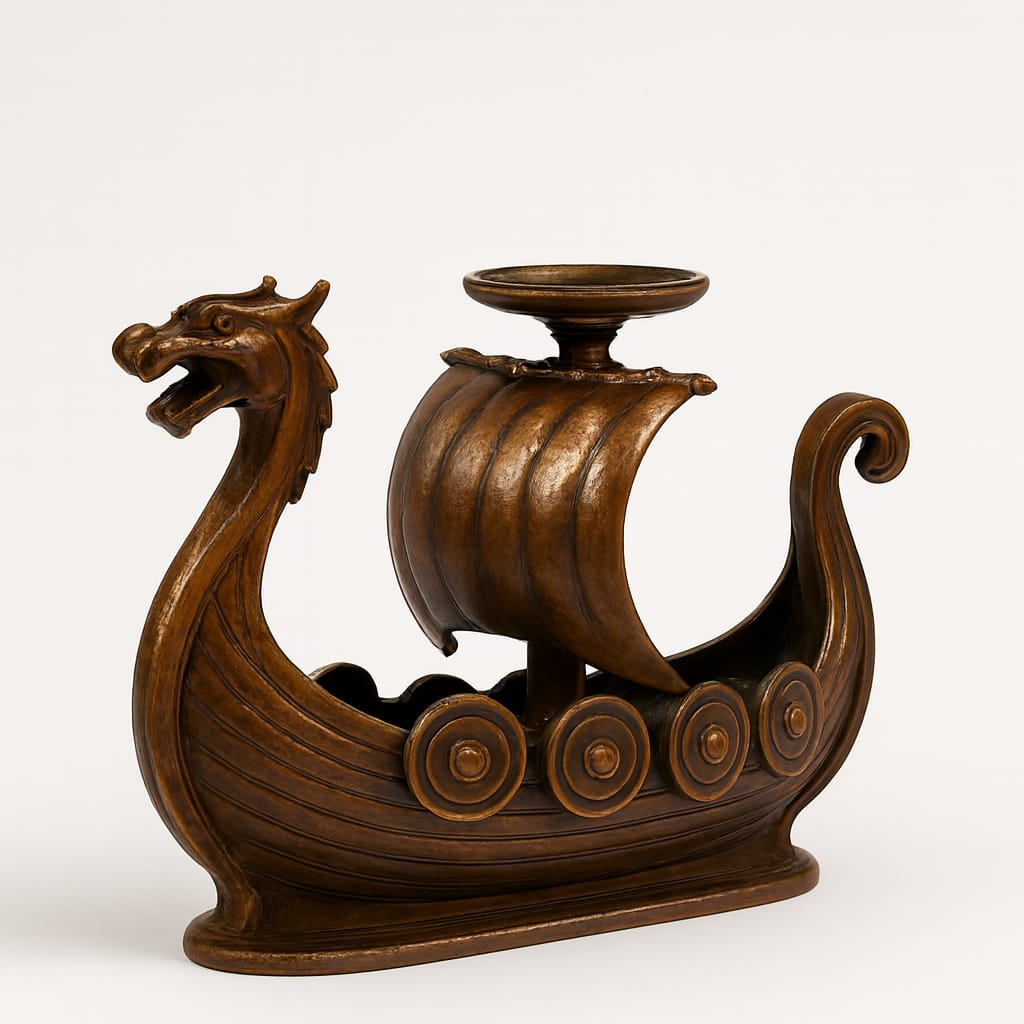 viking schiff kerze halterung