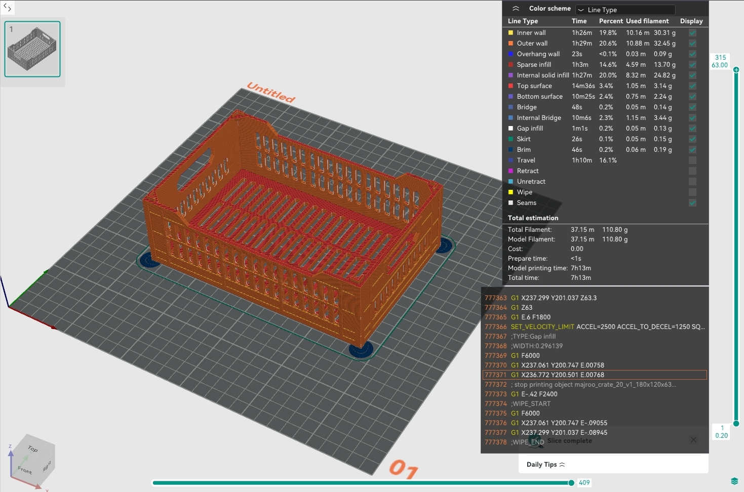 Miniatura 2 do modelo 3D Stackable Crate Plus (less material) | REMIX
