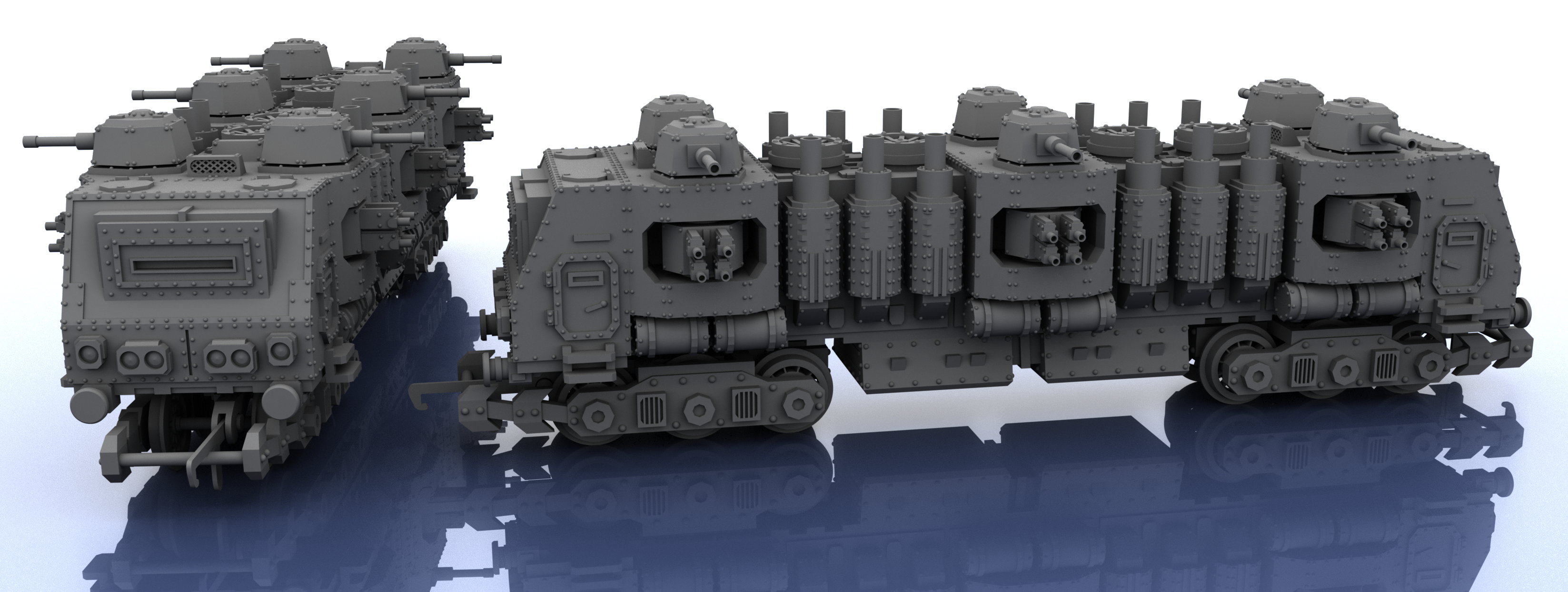 OO Scale Train - 3 Segments - Warhammer Style