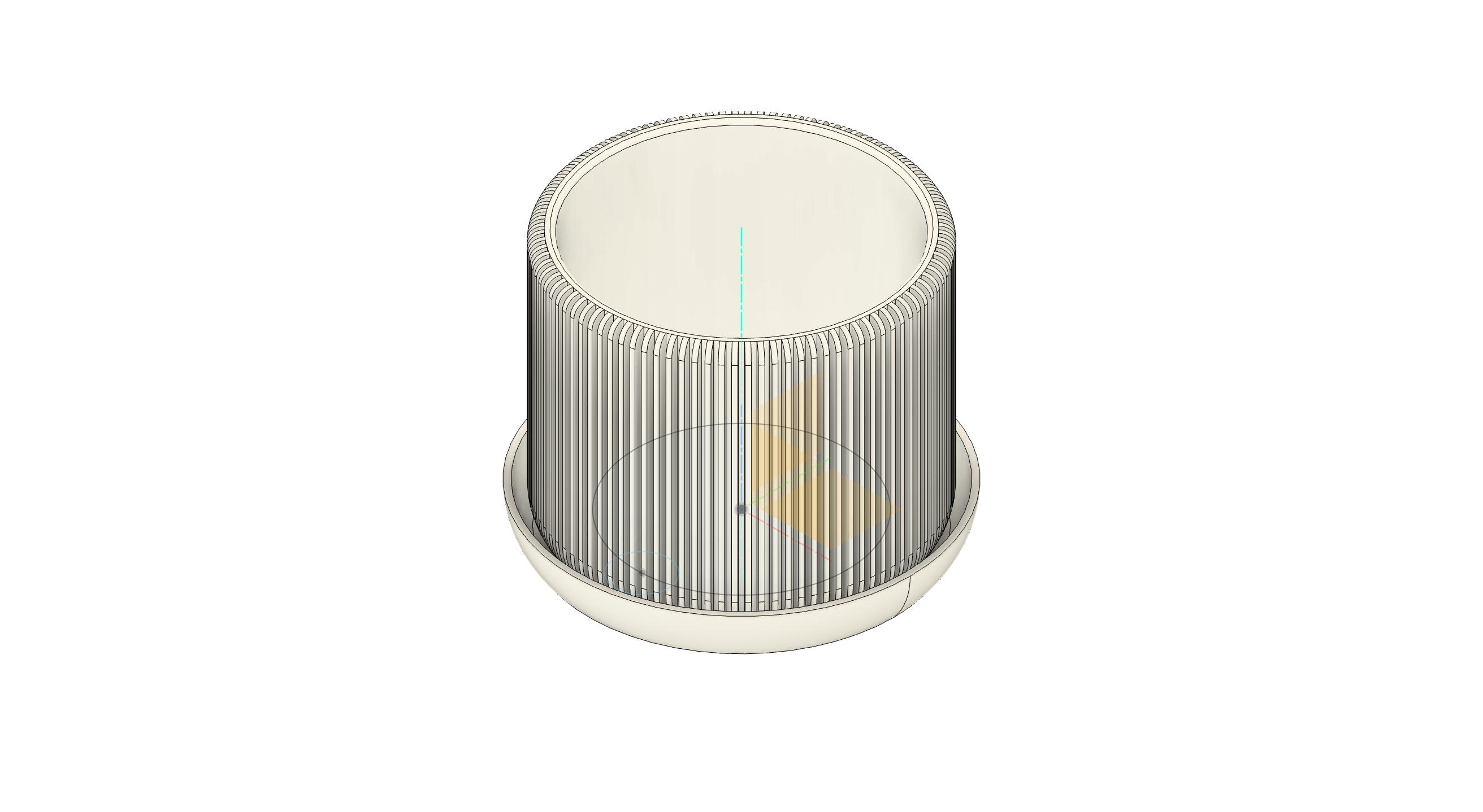 Parametric Pot for Plants with Drip Tray  (Fusion 360)