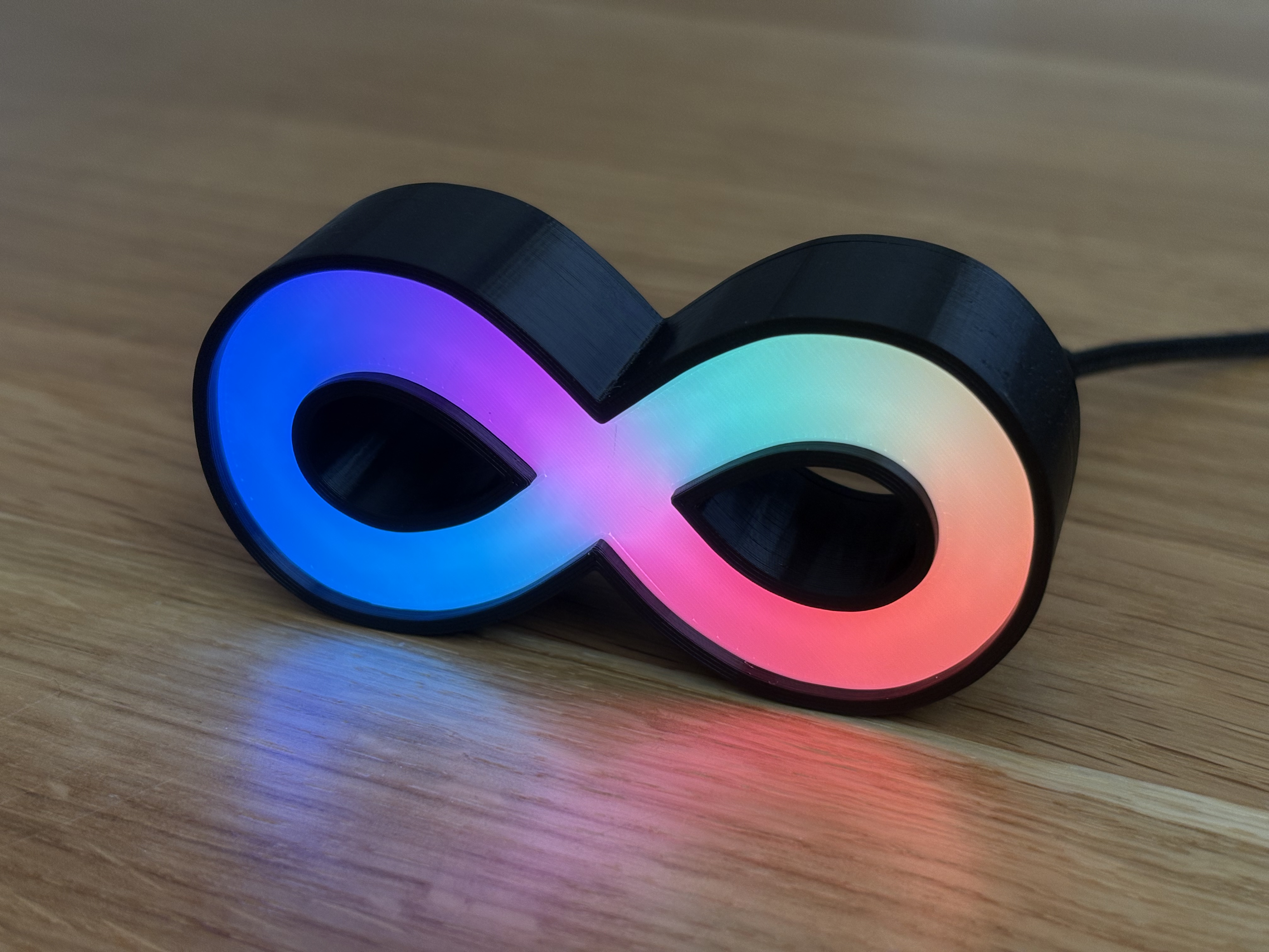 NeoInf case with diffuser (NeoPixel LED sign)