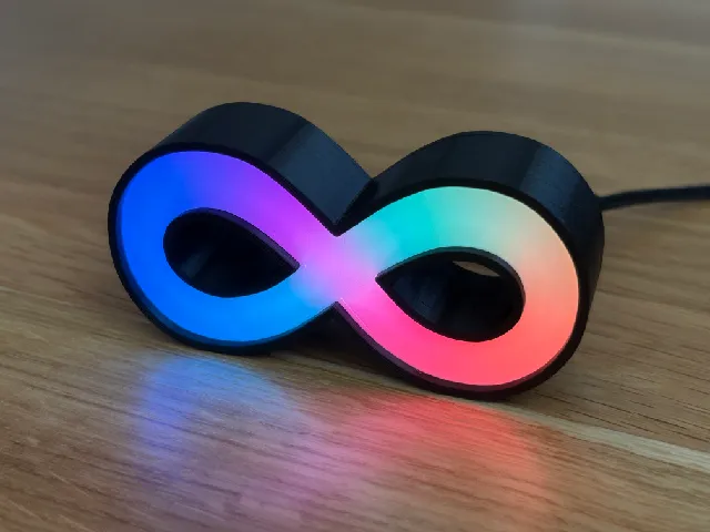 NeoInf case with diffuser (NeoPixel LED sign)