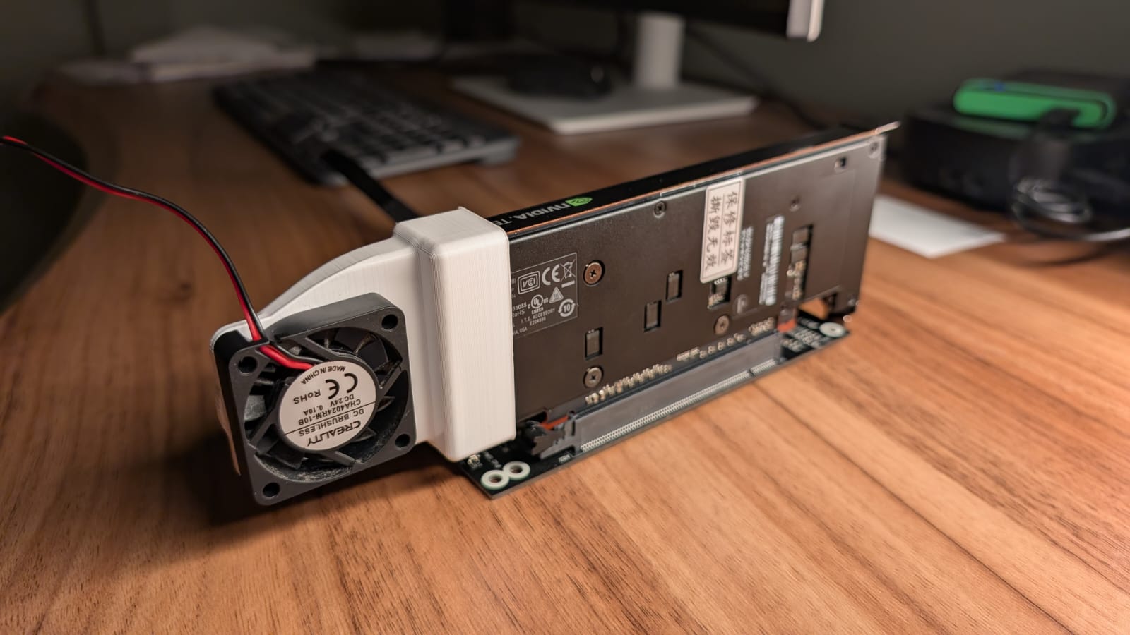 Tesla P4 Active Cooling Fan Mount / Air Duct