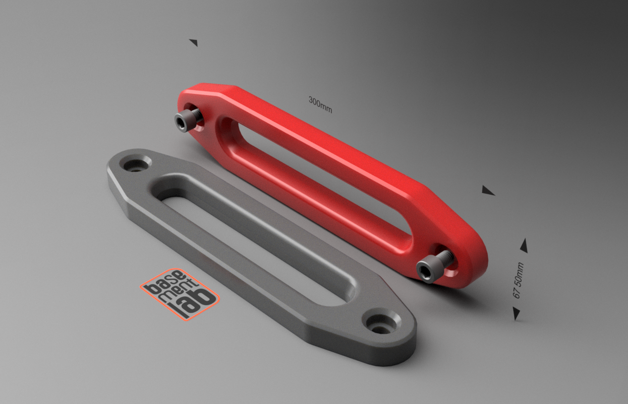 Hawse Fairlead with adjustable fixing slot 254mm/10" - Passacavo per verricello