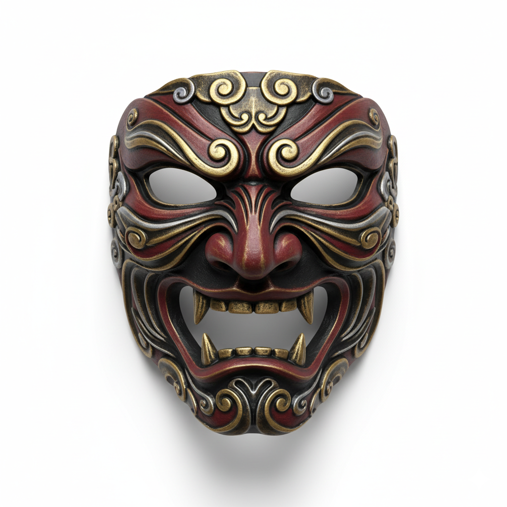 Tengu War General, mask, cosplay, wearable, costume, face, helmet