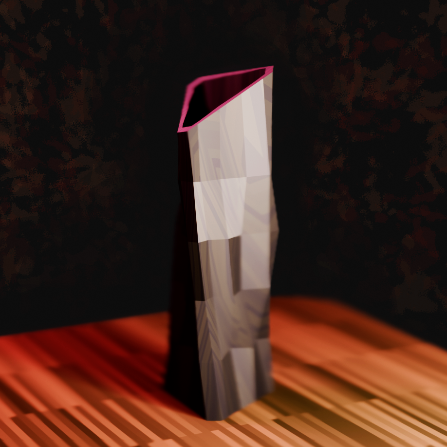 Miniatura 3 do modelo 3D Geometric Triangle-Shaped Vase