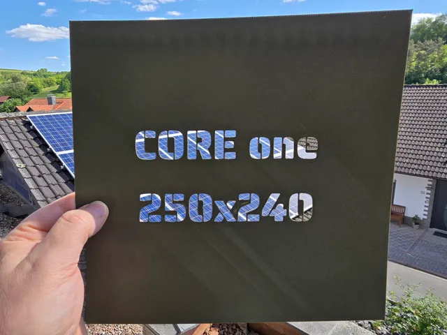 CORE One Unlocking 250mm x 240mm