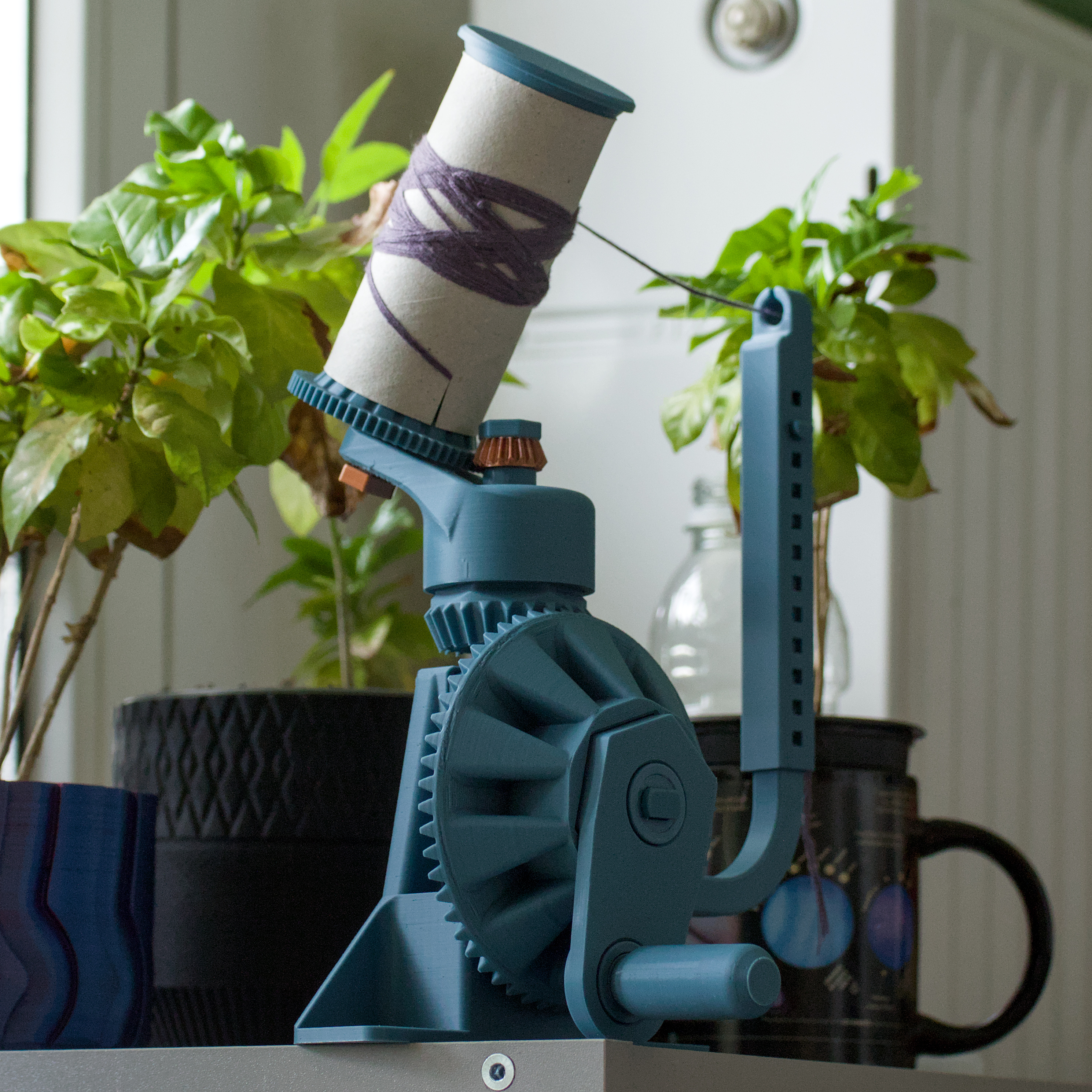 Nearly fully printed wool winder
