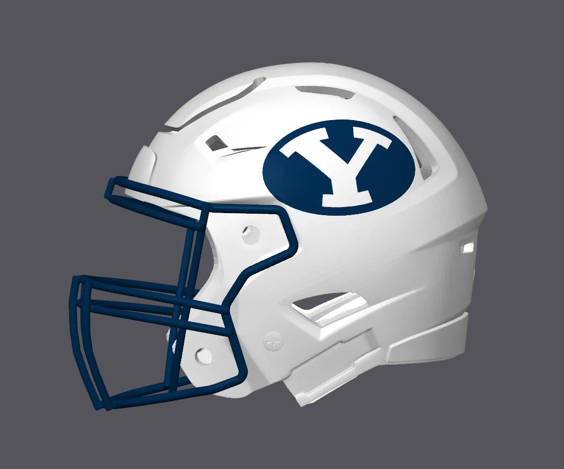 byu new football helmets Brigham Young Cougars Authentic Speedflex a shelf BYU Cougars Football Helmet by