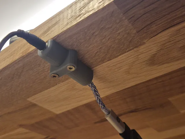 Under-desk mount for JCALLY JM6 audio jack