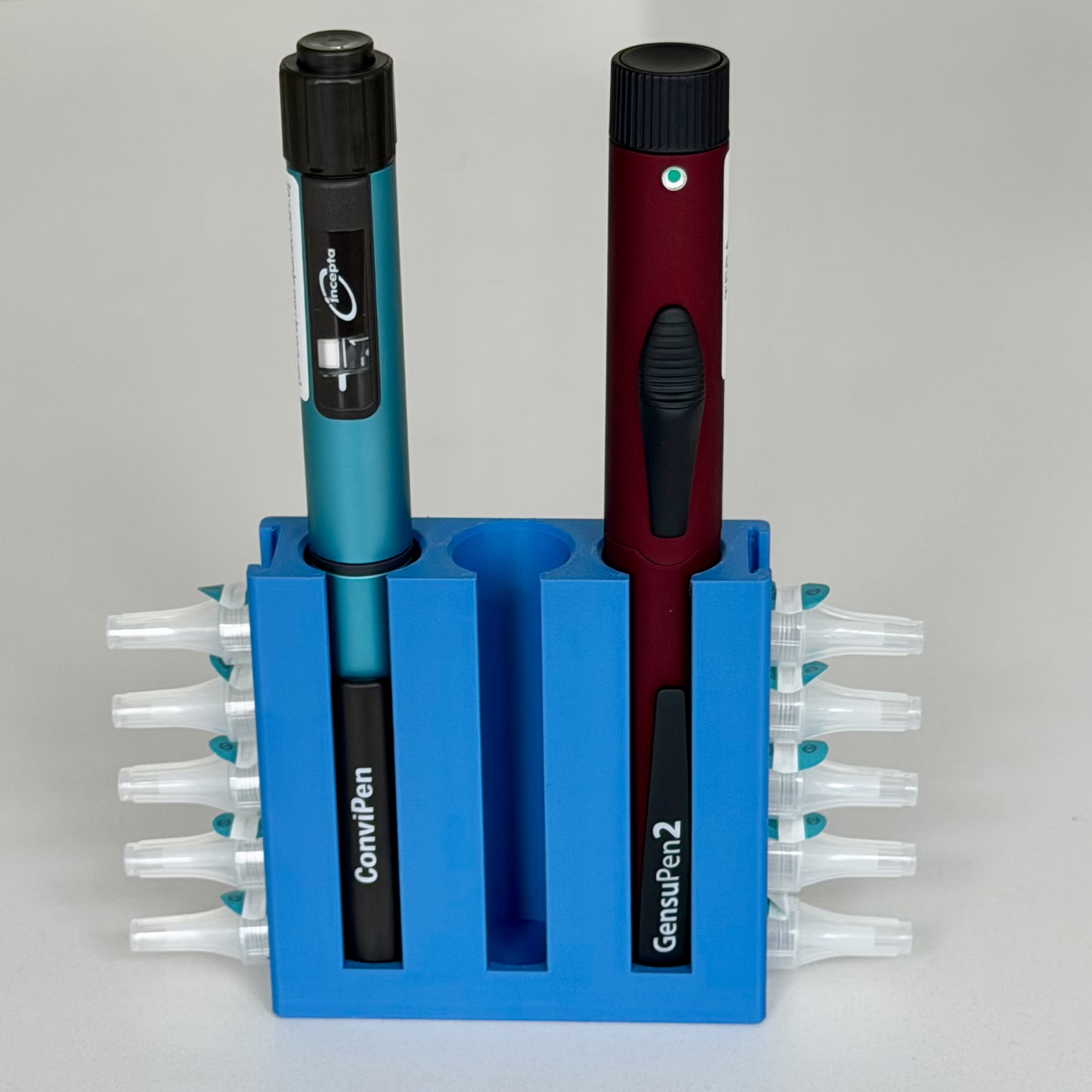 Peptide Pen & Needle Holder — 3-Pen Version