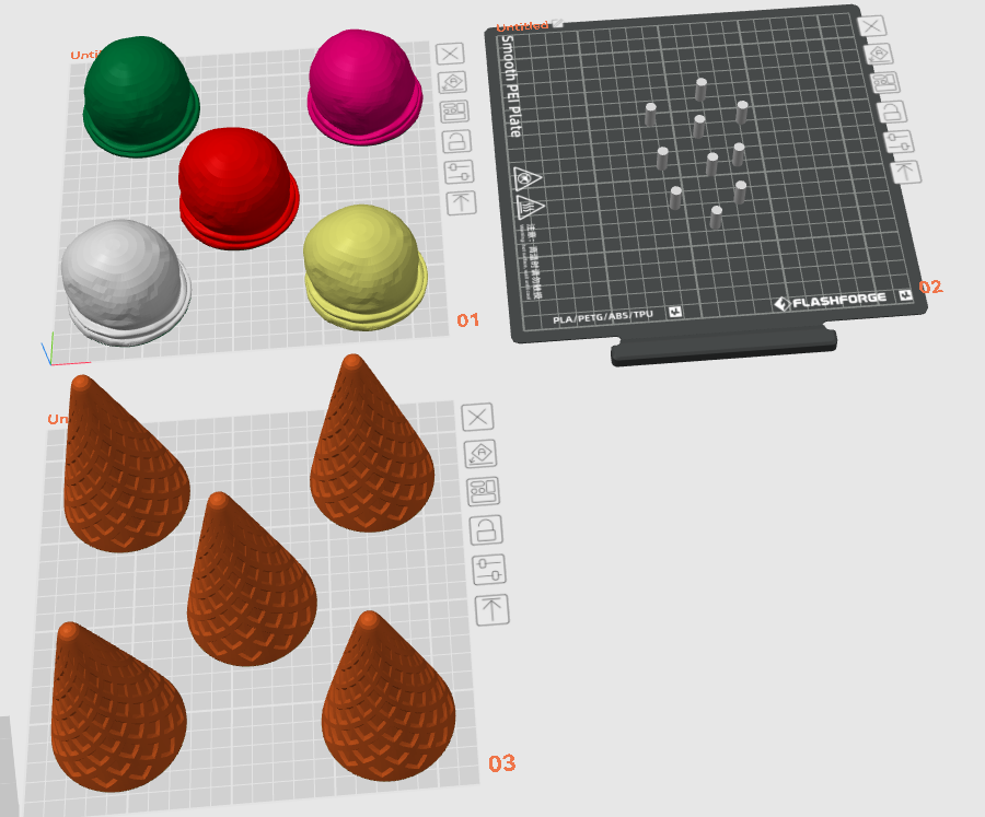 Ice cream cones  for kids playtime
