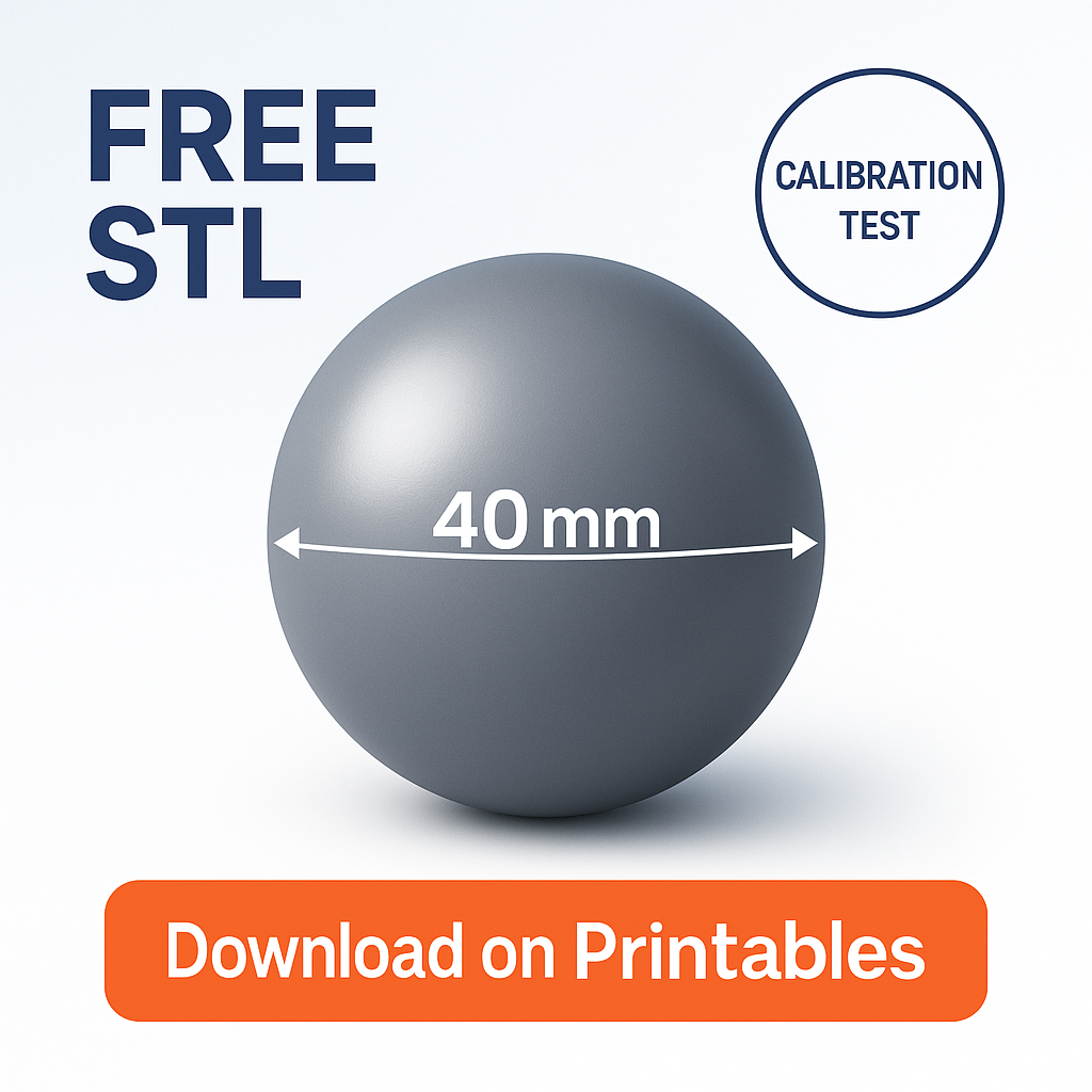 Calibration Ball 40 mm – Test Print