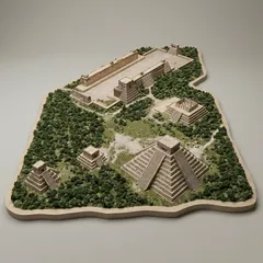 Places Art - Mayan Ruins at Chichen Itza