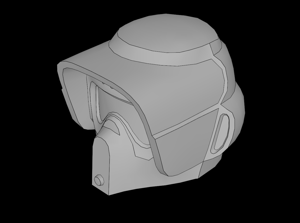 Lego Compatible (48156.dat) Minifig Helmet SW Scout Trooper