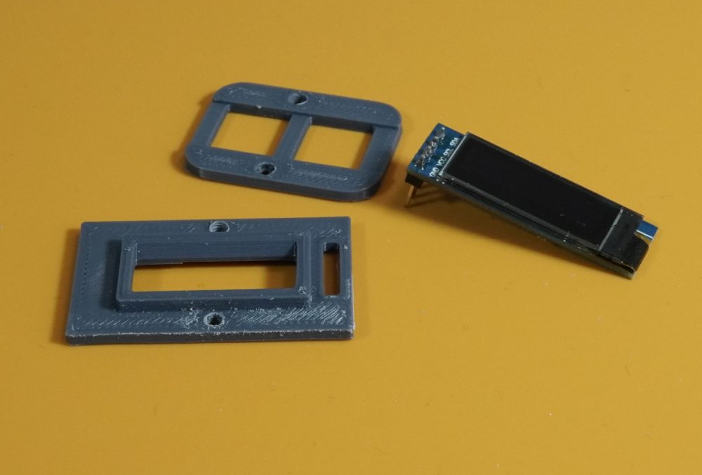 0.96" OLED Display easy mounting frame